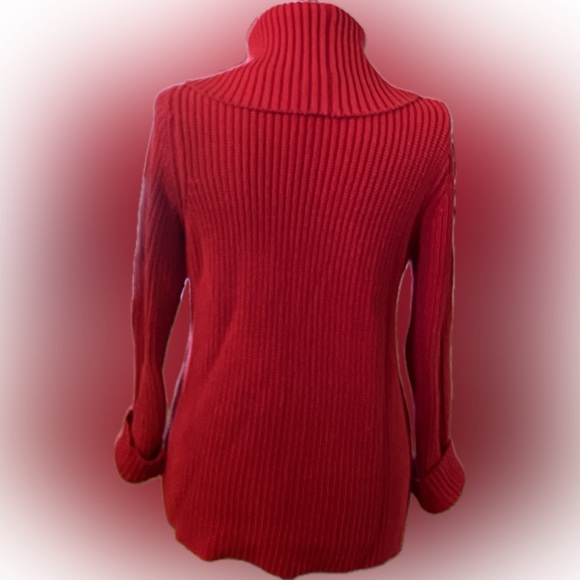 Jones New York Red Cowl Neck Sweater L-XL Very Good Condition! - Picture 5 of 7
